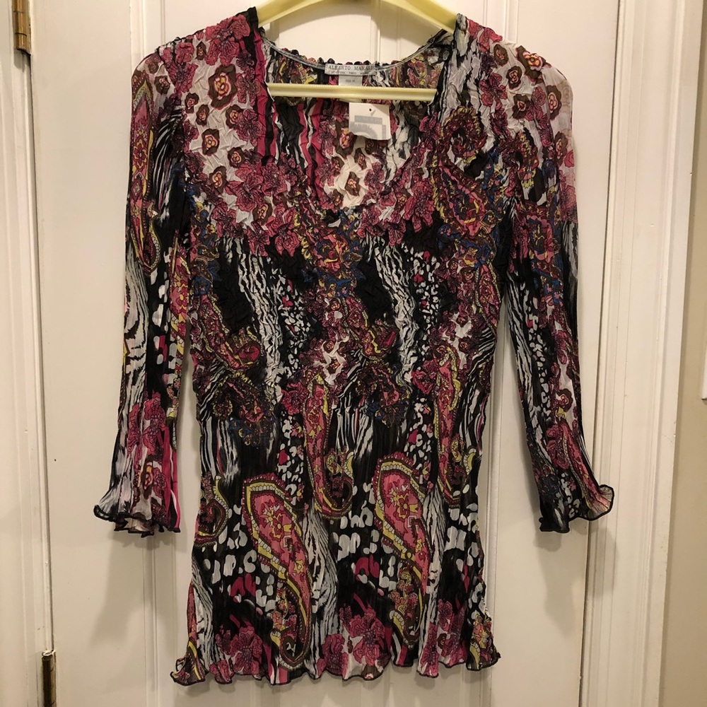 Alberto Makali Paisley Long Top